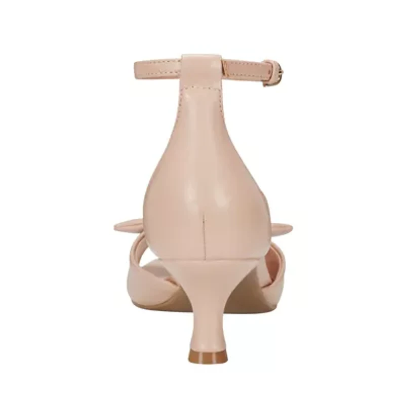 Andora Mid Heel Ankle Strap Bow Dress Sandals
