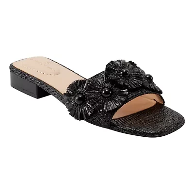 Marcell Slip-on Square Toe Flat Sandals