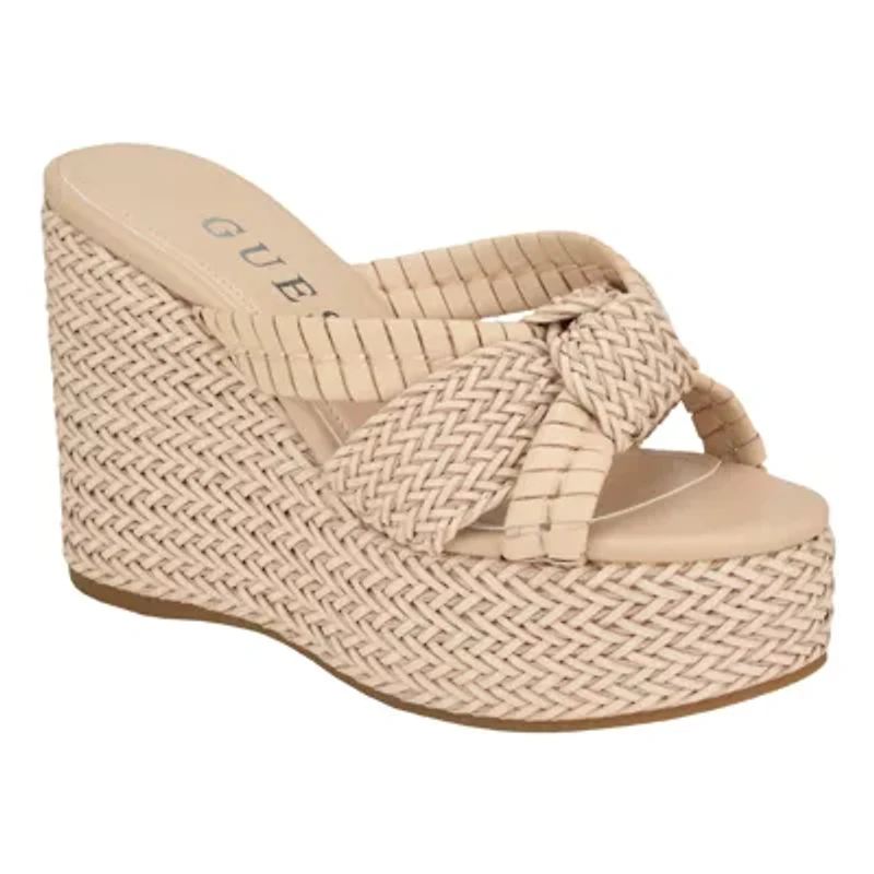 Eveh Knotted Jute Wrapped Platform Wedge Sandals