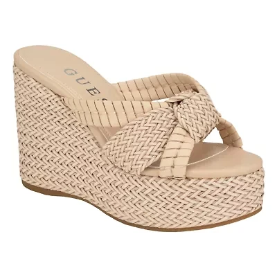 Eveh Knotted Jute Wrapped Platform Wedge Sandals