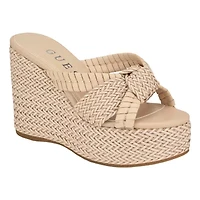 Eveh Knotted Jute Wrapped Platform Wedge Sandals