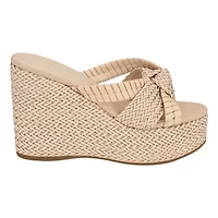 Eveh Knotted Jute Wrapped Platform Wedge Sandals