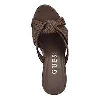 Eveh Knotted Jute Wrapped Platform Wedge Sandals