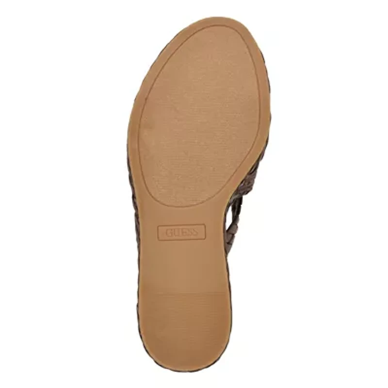 Eveh Knotted Jute Wrapped Platform Wedge Sandals