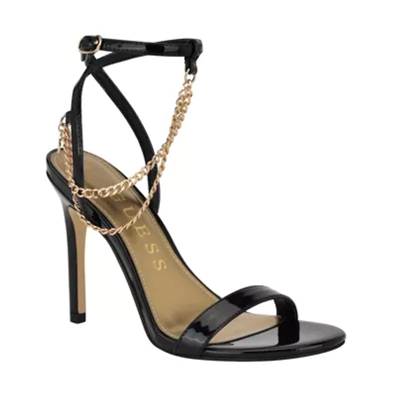 Miamy Open Toe Stiletto Chain Detail Sandals
