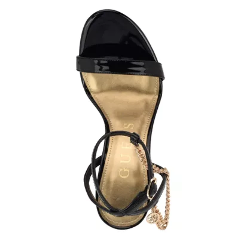 Miamy Open Toe Stiletto Chain Detail Sandals