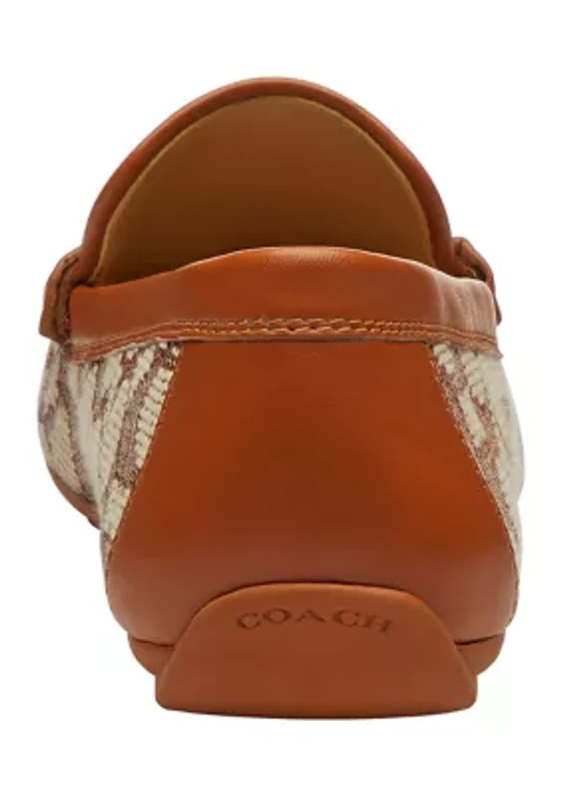 Sculpted C Signature Textile Jacquard Driver Loafers
