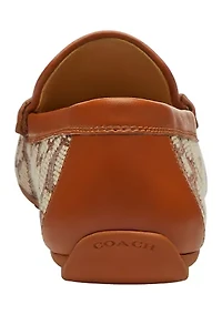 Sculpted C Signature Textile Jacquard Driver Loafers