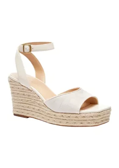 Signature C Espadrille Wedge Sandals