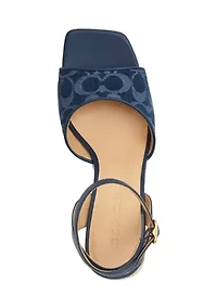 Signature C Espadrille Wedge Sandals