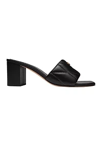 Holly Block Quilted Heel Sandals