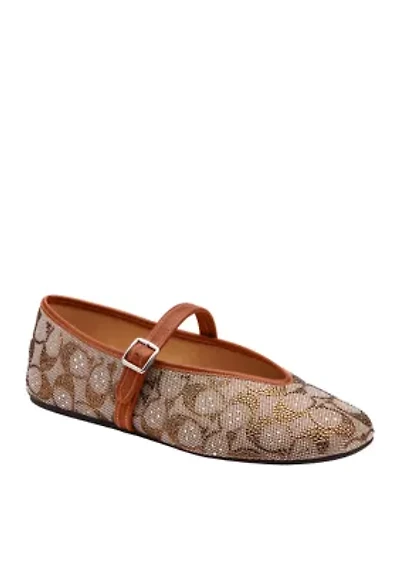Mary Jane Sculpted Signature Jacquard Flats