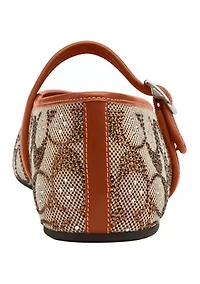Mary Jane Sculpted Signature Jacquard Flats