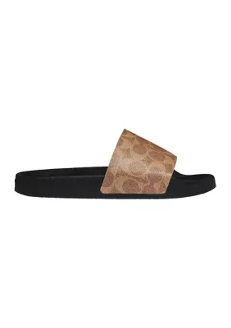 Udele Signature Canvas Sport Slide Sandals