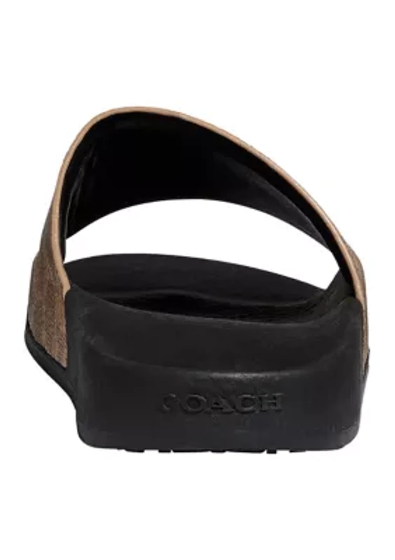 Udele Signature Canvas Sport Slide Sandals