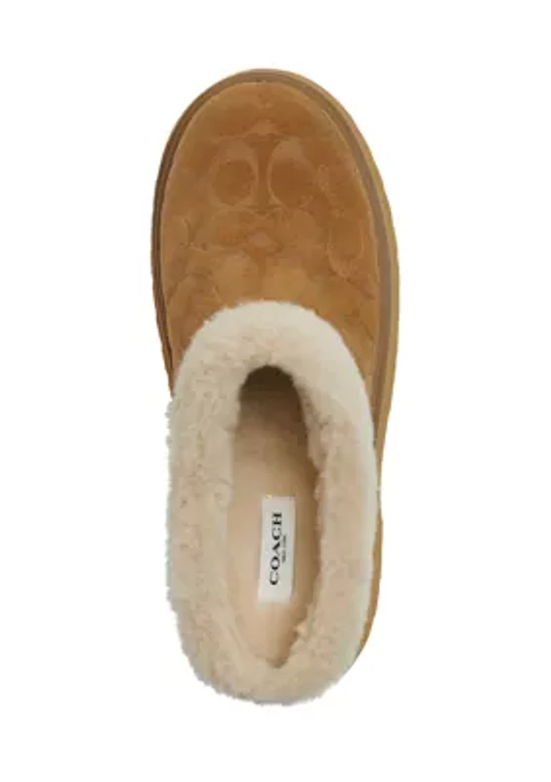 Cecelia Signature Suede Clogs