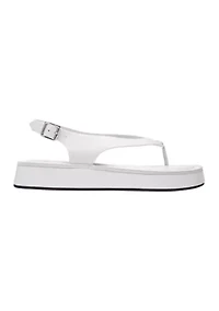 Sculpted C Platform Thong Sandals