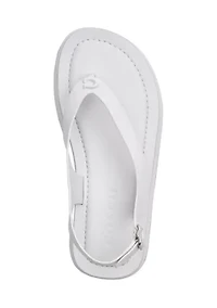 Sculpted C Platform Thong Sandals