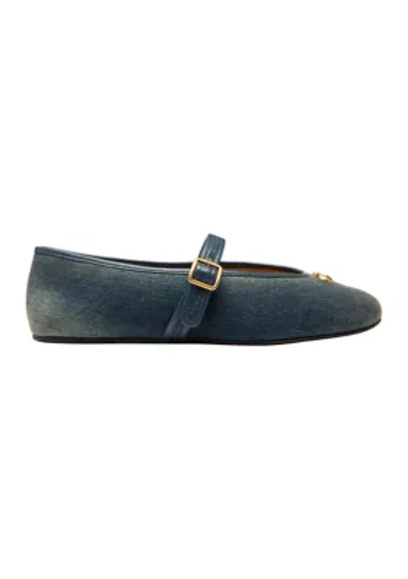 Sculpted C Soft Denim Mary Jane Flats