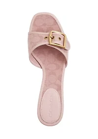 Margot Signature Jacquard Canvas Sandals