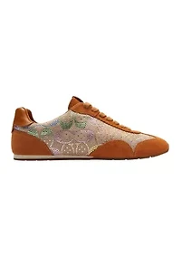 Flat Crystal Signature Jacquard Sneaker