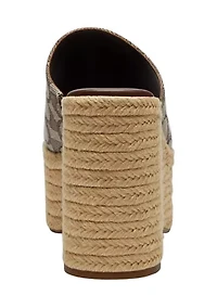Wedge Signature Jacquard Espadrille Sandals