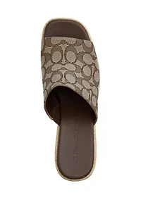 Wedge Signature Jacquard Espadrille Sandals