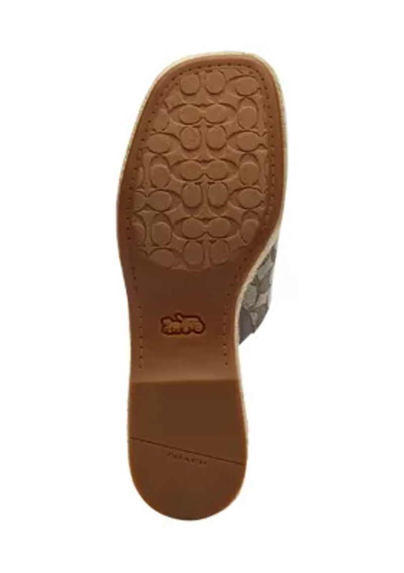 Wedge Signature Jacquard Espadrille Sandals