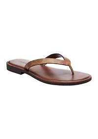 Brianna Signature Canvas Flip Flop Sandals