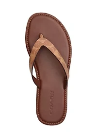 Brianna Signature Canvas Flip Flop Sandals