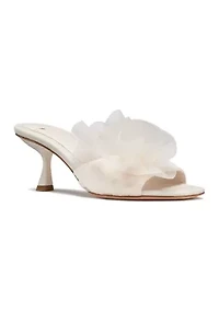 Flourish Tulle Heeled Sandals