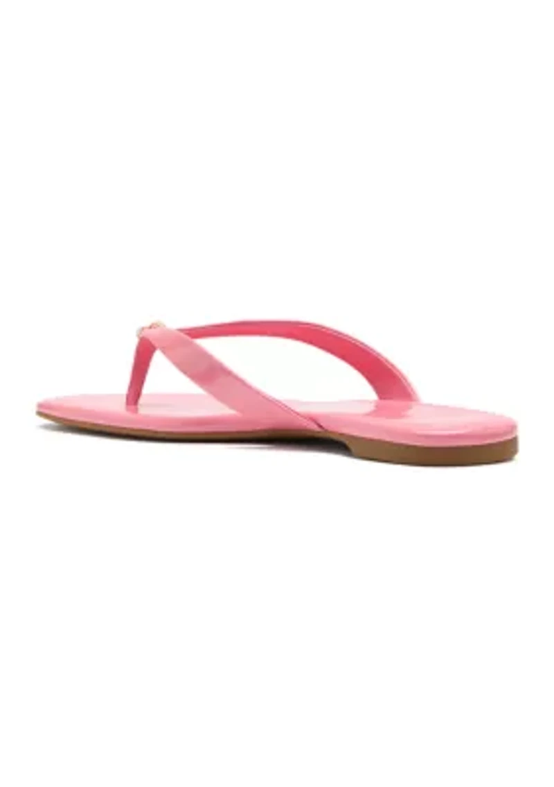 Spade Flower Flip Flop Sandals