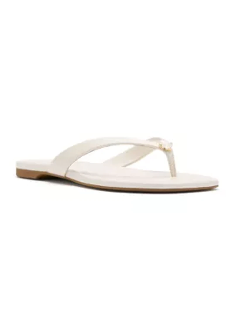 Spade Flower Flip Flop Sandals