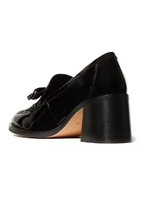 Deco Bow Heeled Loafers