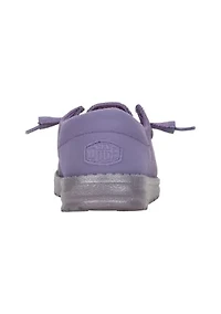 Wendy Funk Mono Dark Lilac Loafer Flats