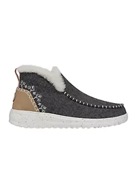 Denny Faux Wool Shearling Booties