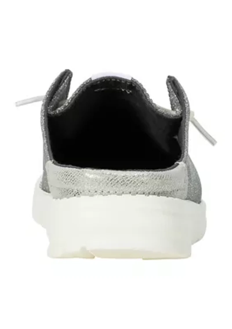 Wendy Slip Metallic Sparkle Loafers