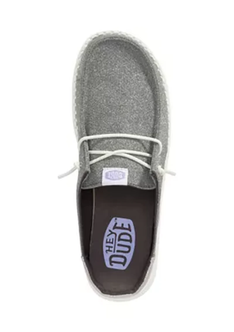 Wendy Slip Metallic Sparkle Loafers