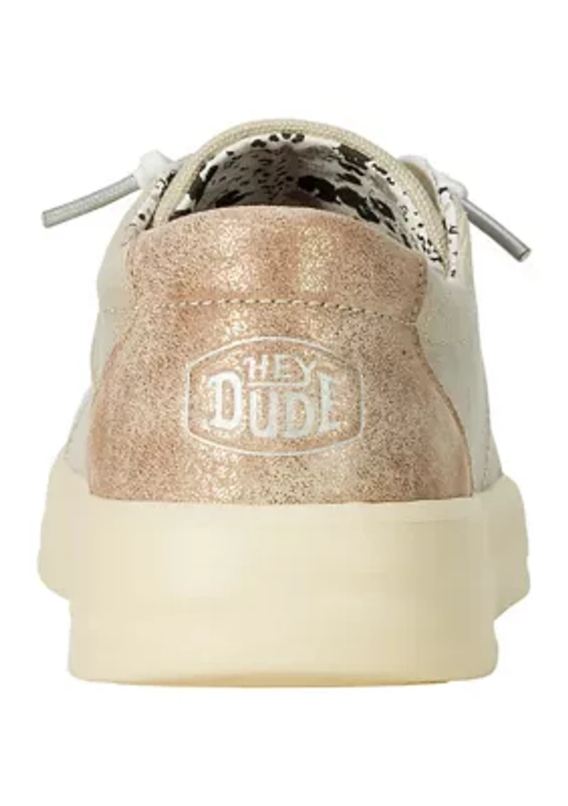 Karina Shimmer Platinum Sneakers