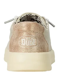 Karina Shimmer Platinum Sneakers