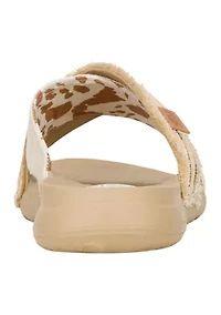 Christi Slide Novelty Fringe Flip Flop Thong Sandals