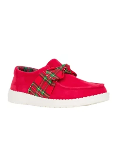 Wendy Box Tartan Loafer Flats