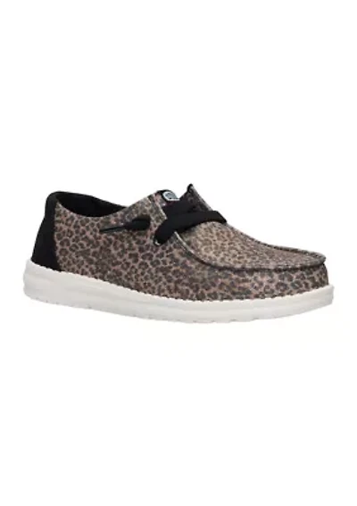 Wendy Sparkle Animal Print Loafer Flats
