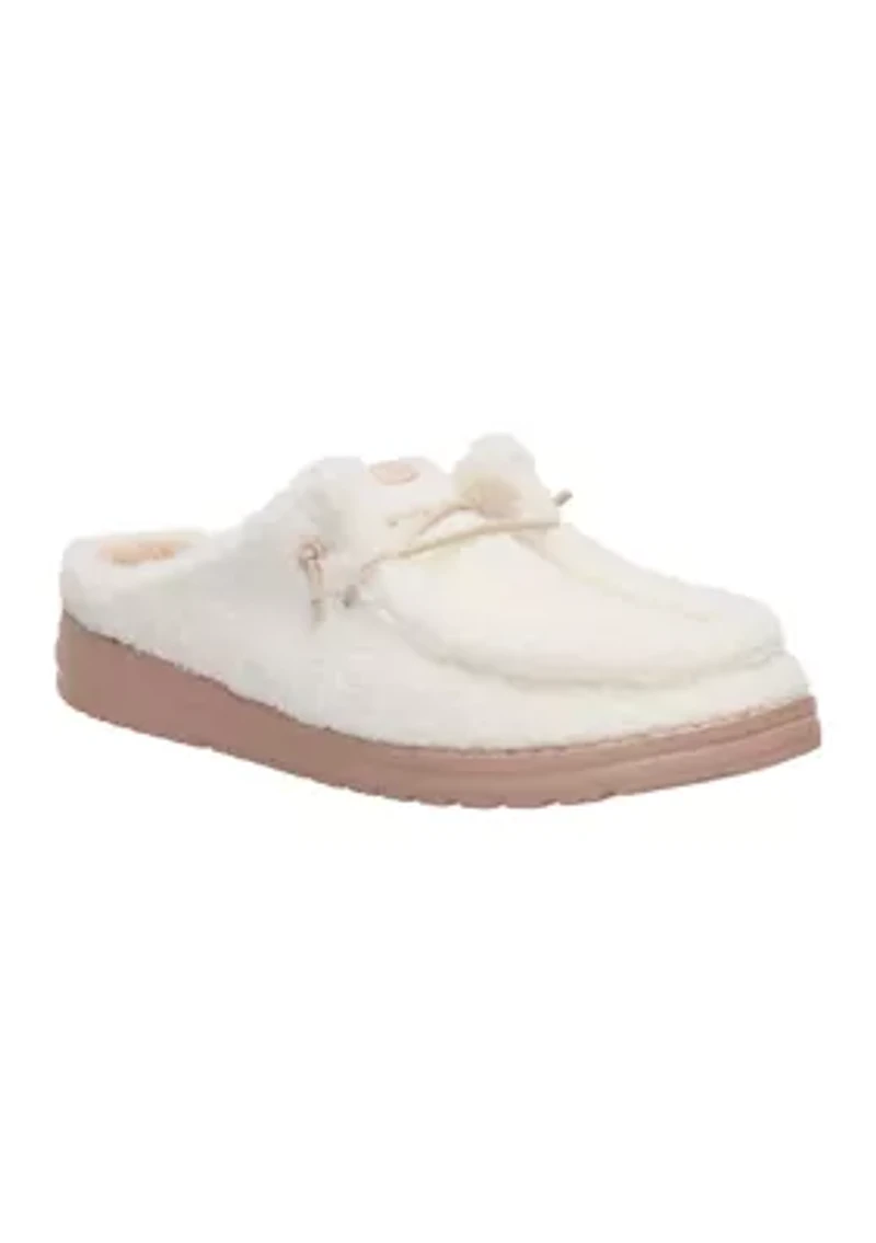 Wendy Slip Sherpa Loafer Flats