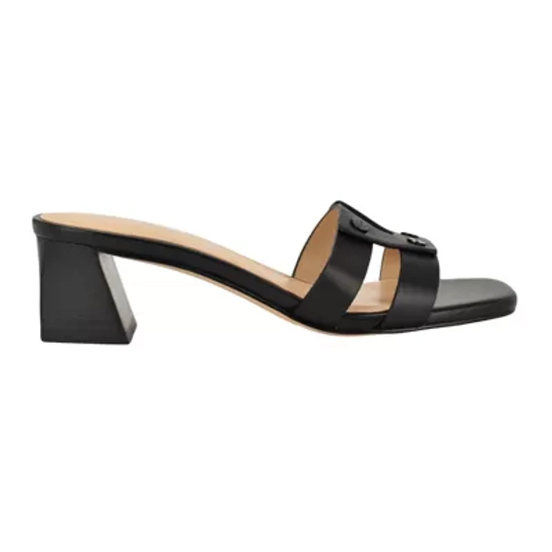 Andrae Slip-on Block Heel Dress Sandals
