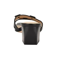 Andrae Slip-on Block Heel Dress Sandals