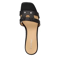 Andrae Slip-on Block Heel Dress Sandals