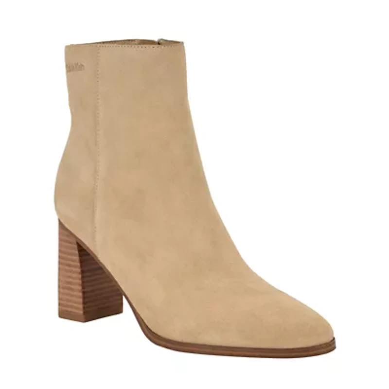 Dezzi Block Heel Casual Ankle Booties