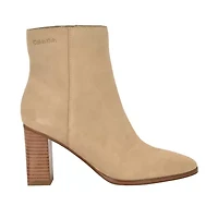 Dezzi Block Heel Casual Ankle Booties