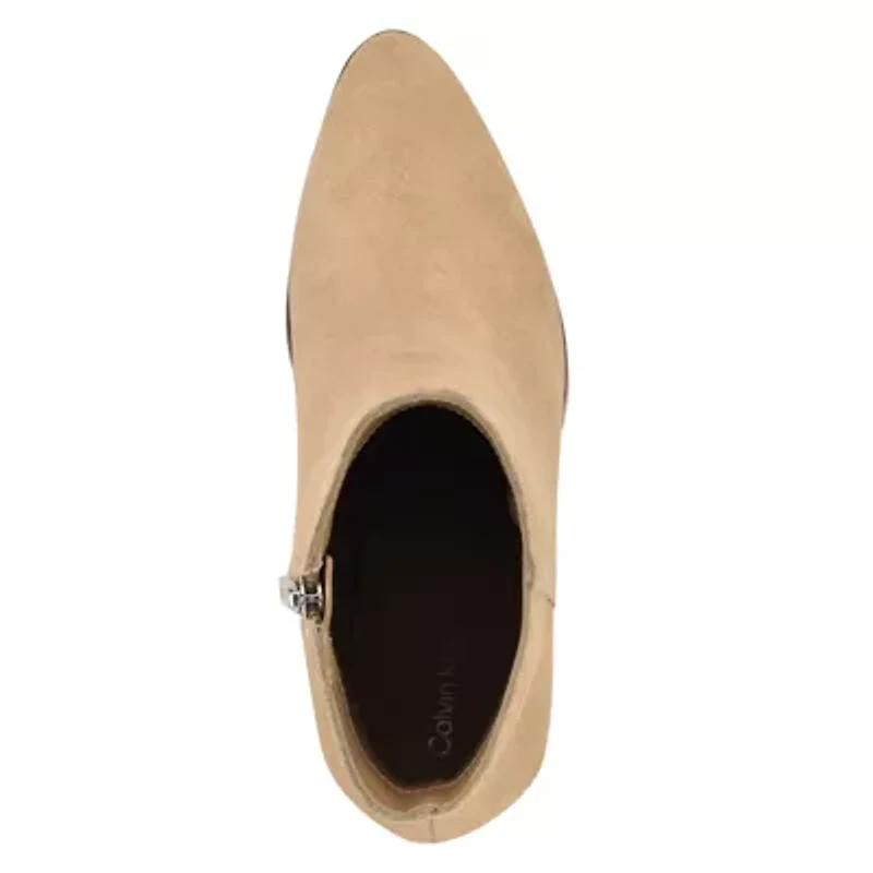 Dezzi Block Heel Casual Ankle Booties